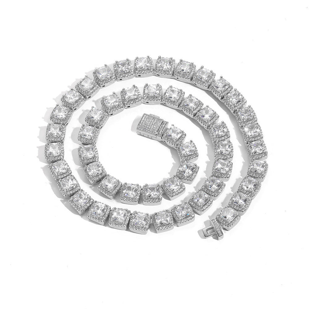 10mm Bling Diamond Tennis Necklace