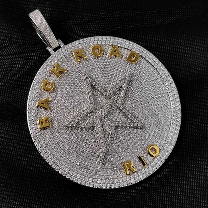 Custom Name Iced Out Pendant Necklace