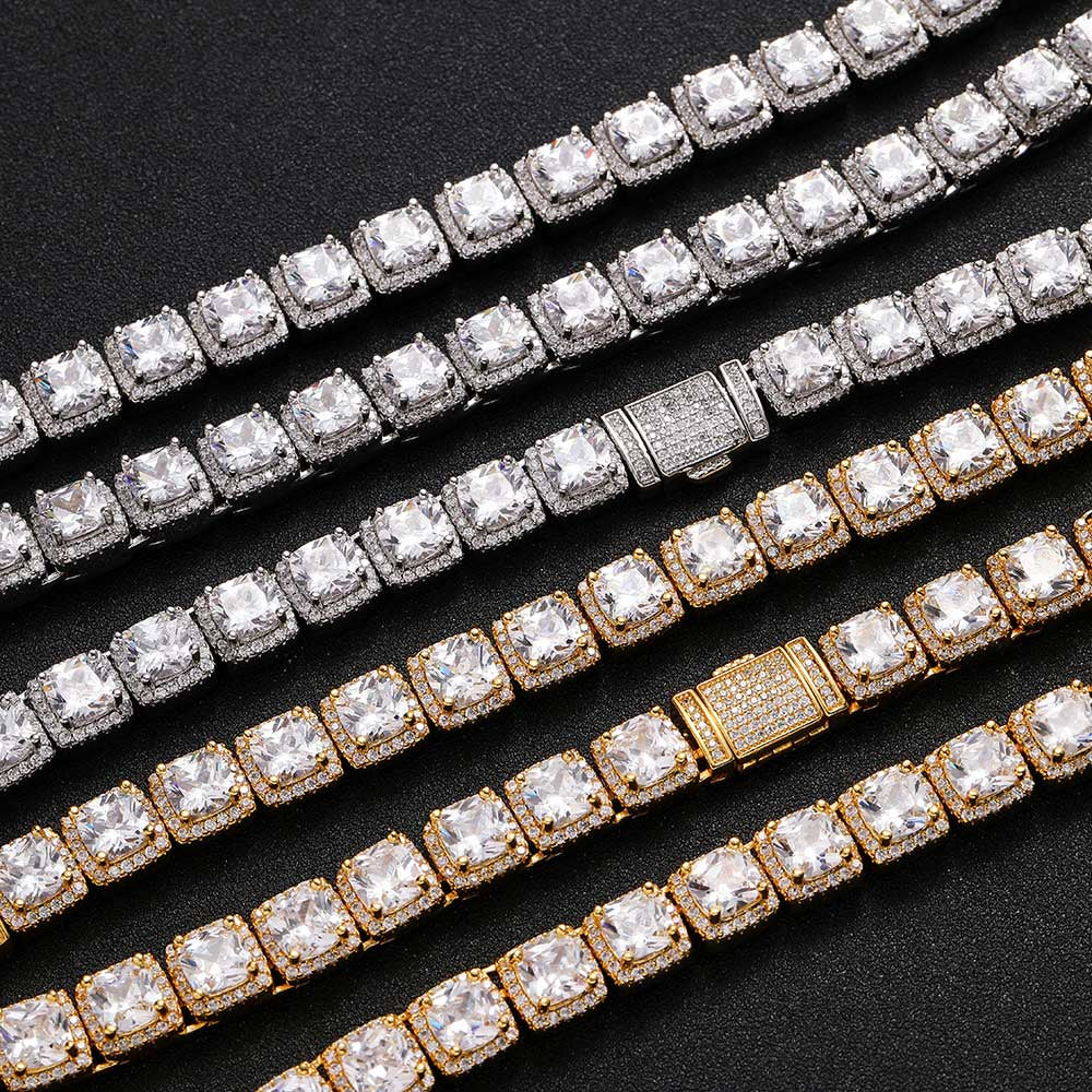 10mm Bling Diamond Tennis Necklace