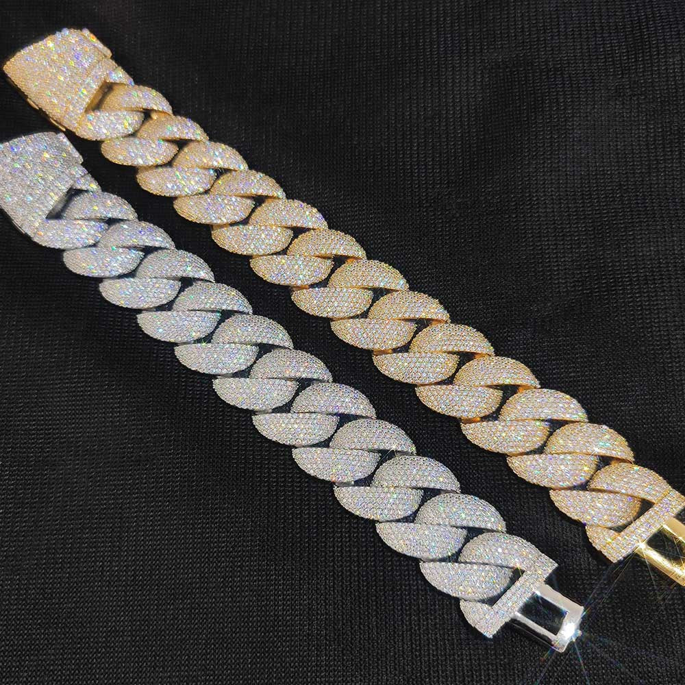 22mm Chunky Diamond Cuban Link Necklace