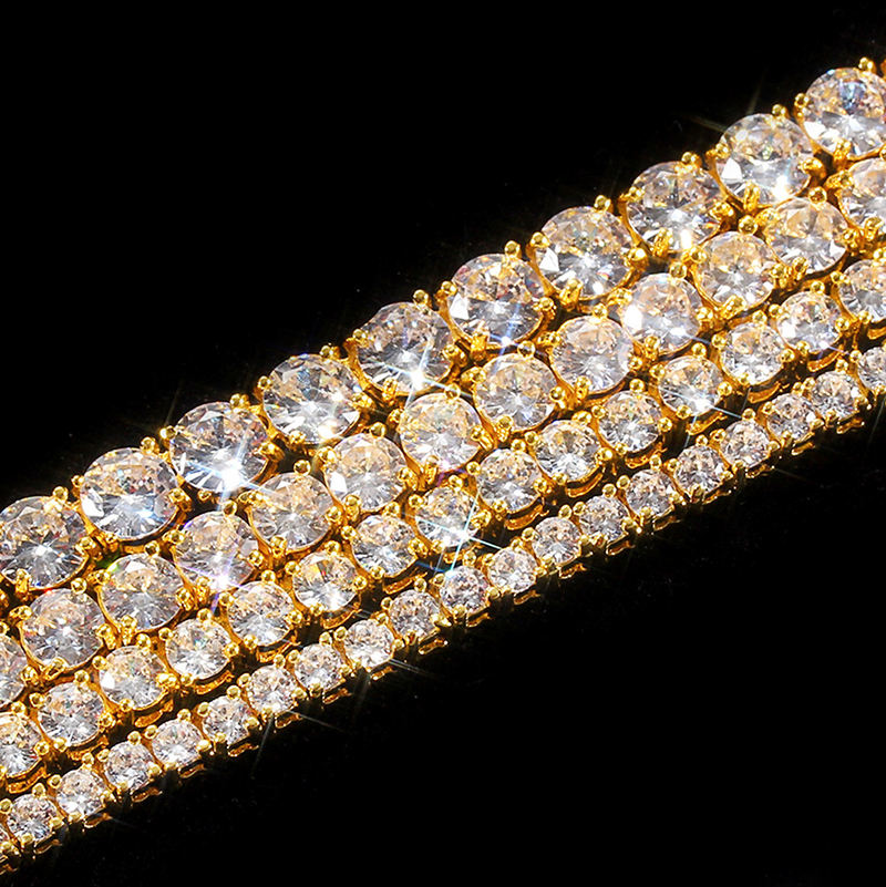 Gold CZ Tennis Bracelet