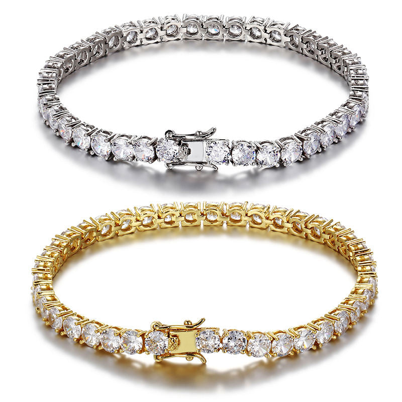 Gold CZ Tennis Bracelet