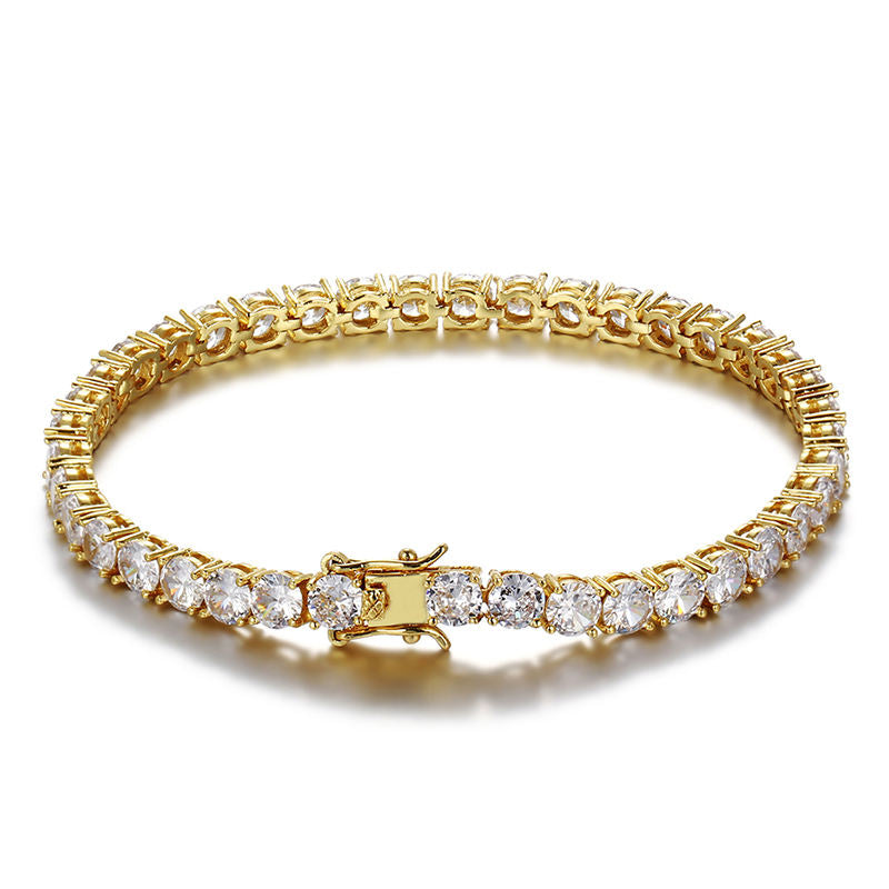 Gold CZ Tennis Bracelet