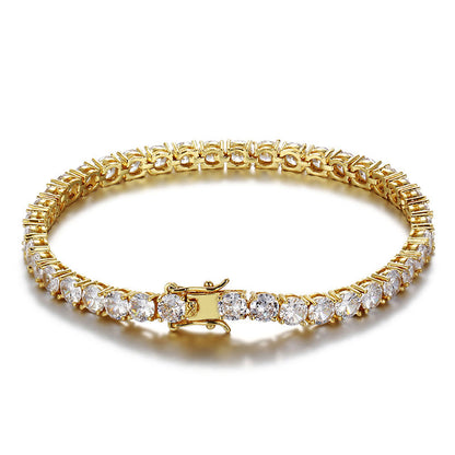 Gold CZ Tennis Bracelet