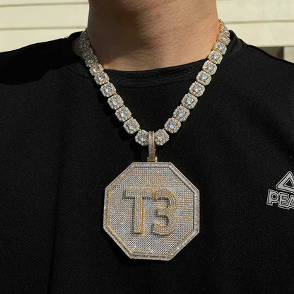 Custom Name Iced Out Pendant Necklace