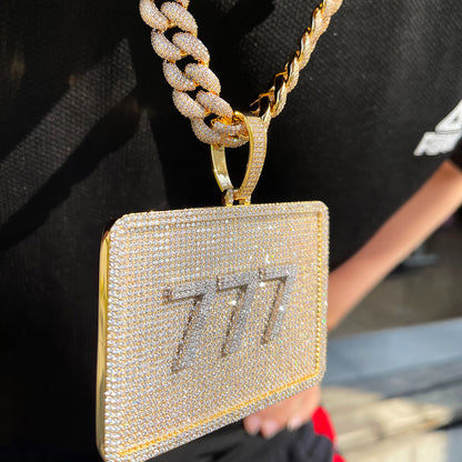 Custom Name Iced Out Pendant Necklace