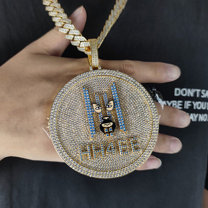 Custom Name Iced Out Pendant Necklace